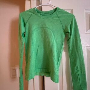 lululemon athletica Green Long Sleeve Top